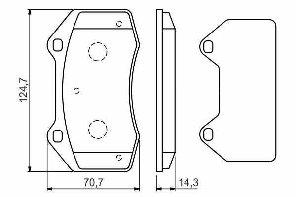 BOSCH Kit pastiglie freno, Freno a disco
