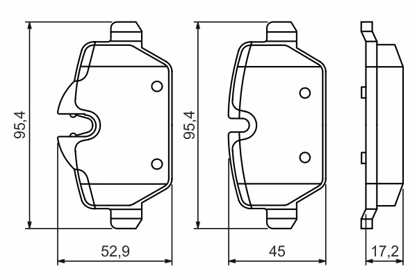 BOSCH Kit pastiglie freno, Freno a disco