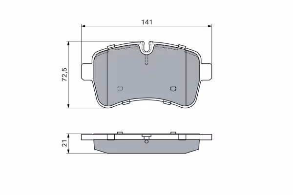 BOSCH Kit pastiglie freno, Freno a disco