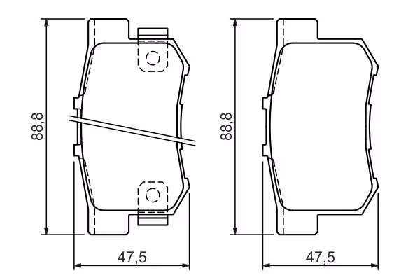 BOSCH Kit pastiglie freno, Freno a disco