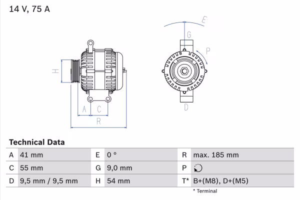 BOSCH Alternatore
