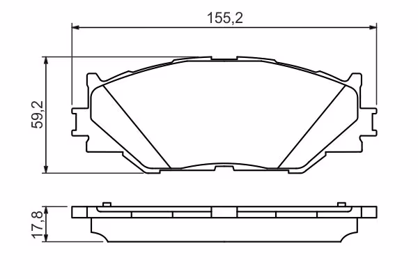 BOSCH Kit pastiglie freno, Freno a disco
