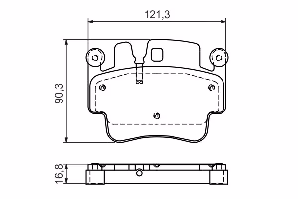 BOSCH Kit pastiglie freno, Freno a disco