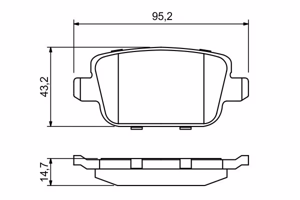 BOSCH Kit pastiglie freno, Freno a disco