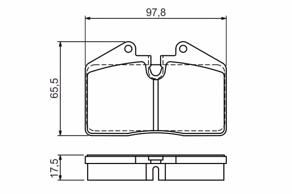 BOSCH Kit pastiglie freno, Freno a disco