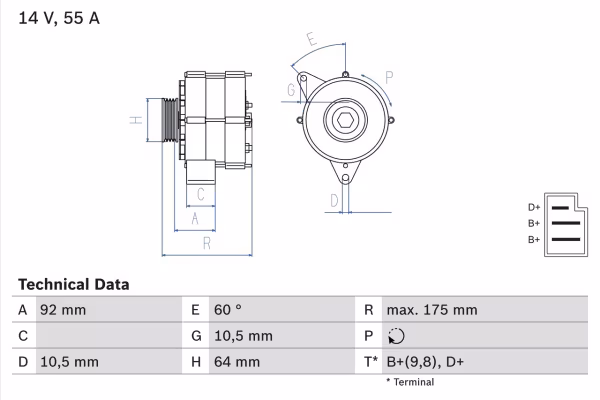 BOSCH Alternatore