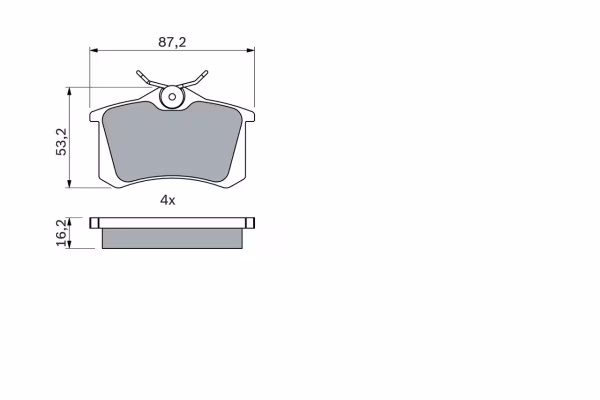 BOSCH Kit pastiglie freno, Freno a disco