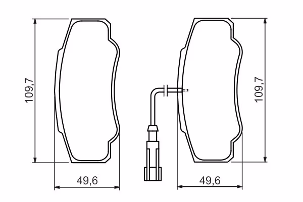 BOSCH Kit pastiglie freno, Freno a disco