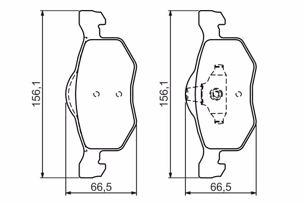 BOSCH Kit pastiglie freno, Freno a disco