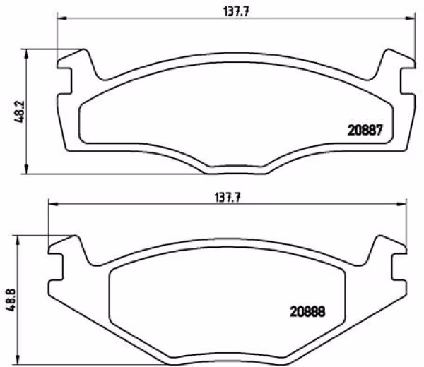 BREMBO Kit pastiglie freno, Freno a disco