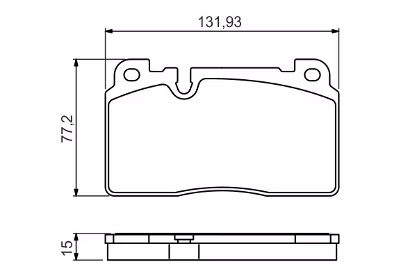 BOSCH Kit pastiglie freno, Freno a disco