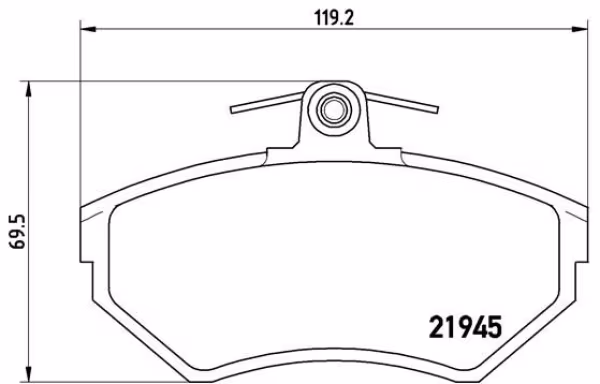 BREMBO Kit pastiglie freno, Freno a disco