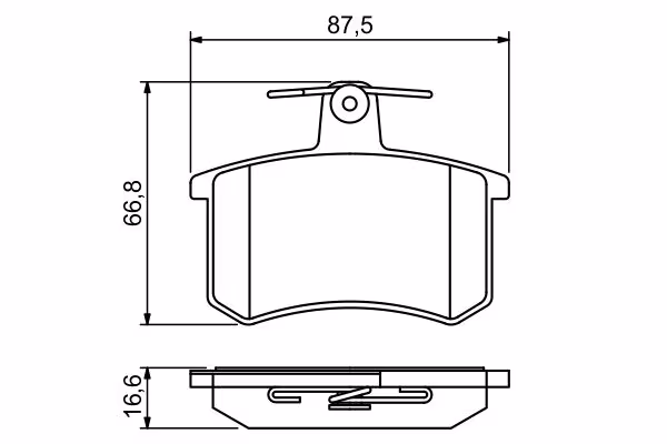 BOSCH Kit pastiglie freno, Freno a disco