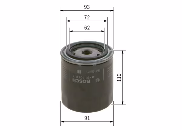 BOSCH Filtro olio