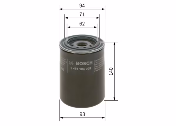 BOSCH Filtro olio
