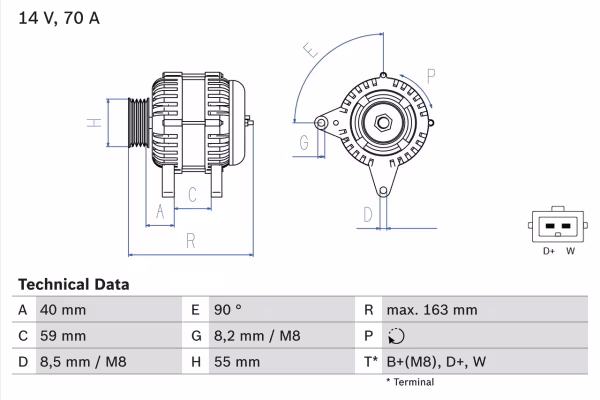 BOSCH Alternatore