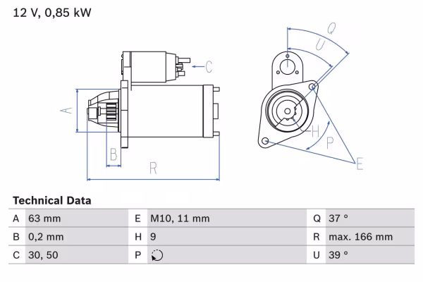 BOSCH Motorino d\'avviamento