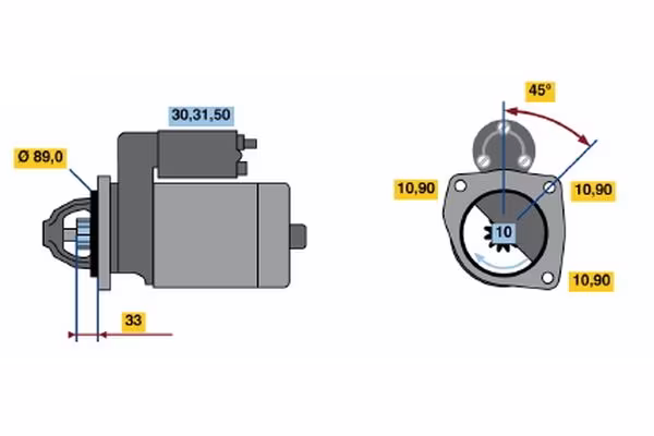 BOSCH Motorino d\'avviamento