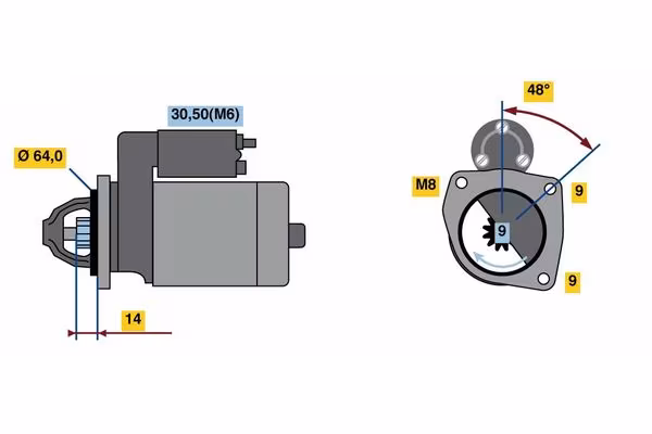 BOSCH Motorino d\'avviamento