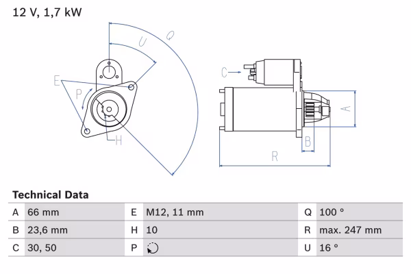 BOSCH Motorino d\'avviamento