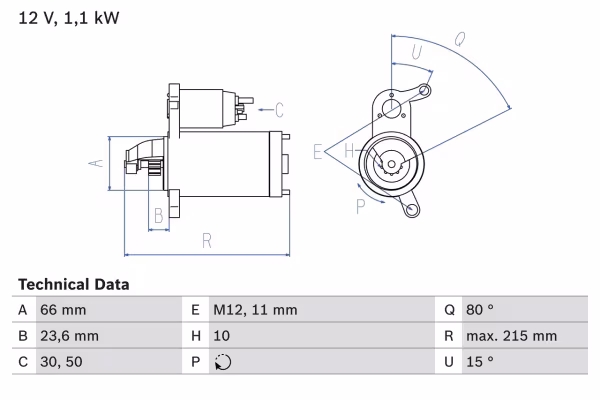 BOSCH Motorino d\'avviamento