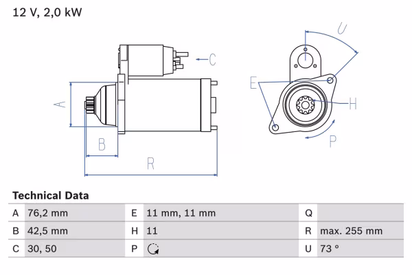 BOSCH Motorino d\'avviamento