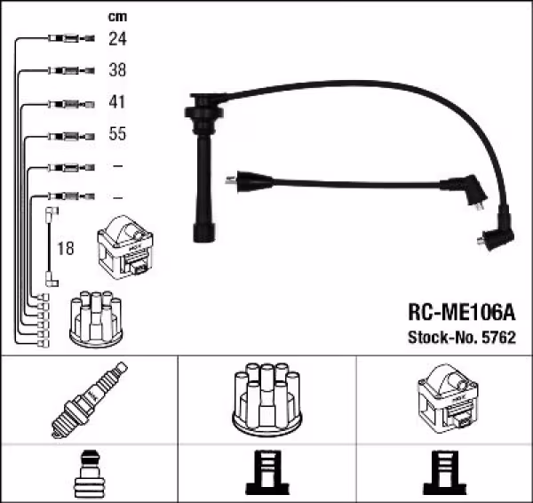 NGK Kit cavi accensione