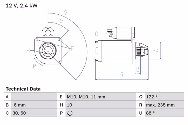BOSCH Motorino d\'avviamento