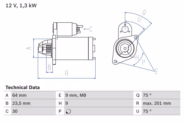 BOSCH Motorino d\'avviamento