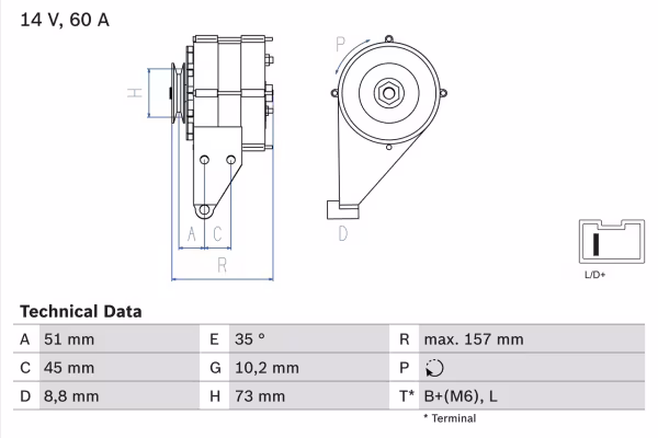 BOSCH Alternatore