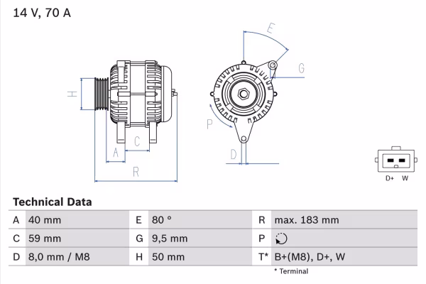 BOSCH Alternatore