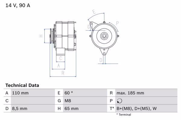 BOSCH Alternatore