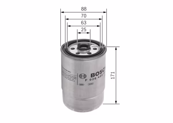 BOSCH Filtro carburante