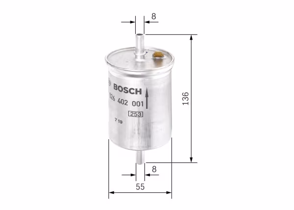 BOSCH Filtro carburante