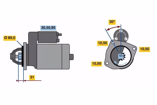 BOSCH Motorino d\'avviamento