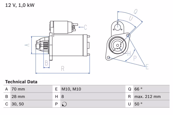 BOSCH Motorino d\'avviamento