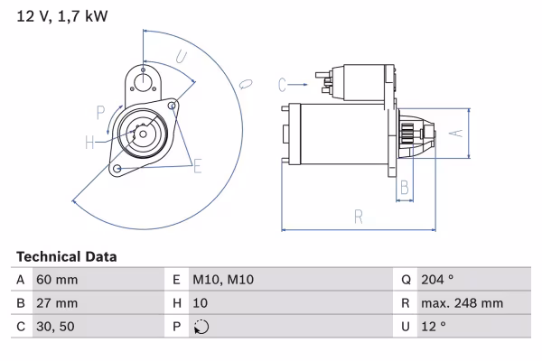 BOSCH Motorino d\'avviamento