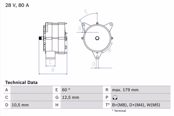 BOSCH Alternatore