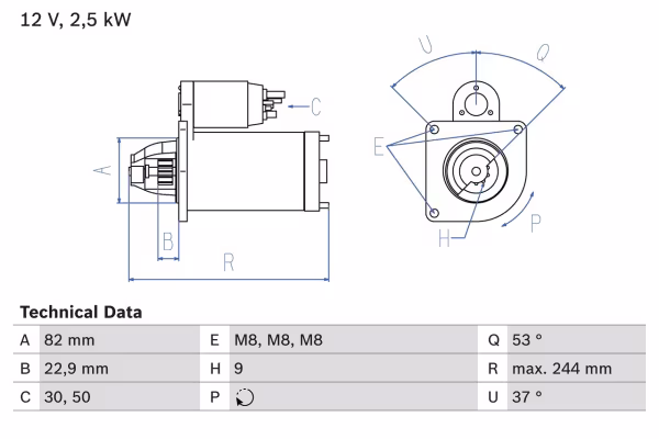 BOSCH Motorino d\'avviamento