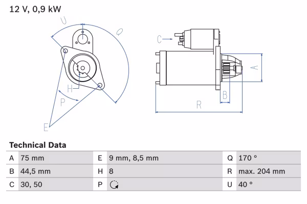 BOSCH Motorino d\'avviamento
