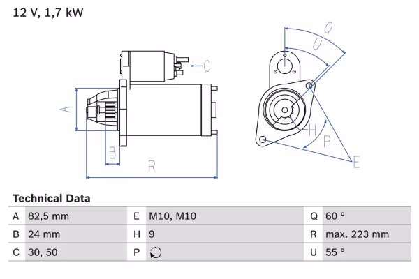 BOSCH Motorino d\'avviamento