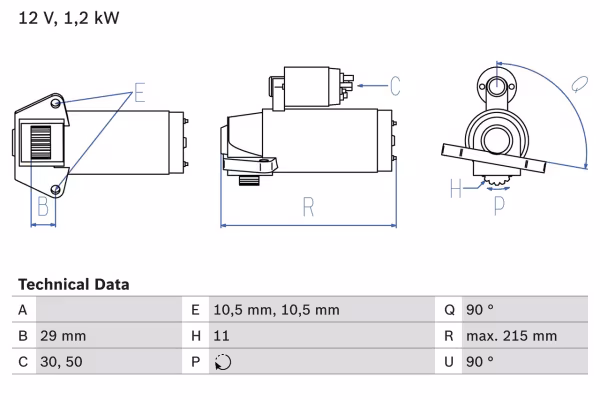 BOSCH Motorino d\'avviamento