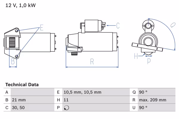 BOSCH Motorino d\'avviamento