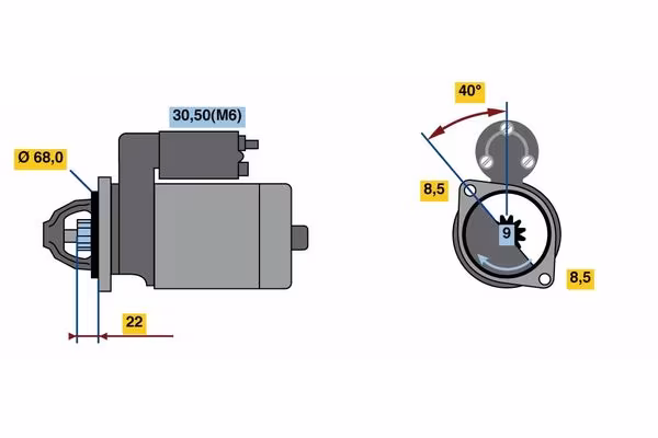 BOSCH Motorino d\'avviamento