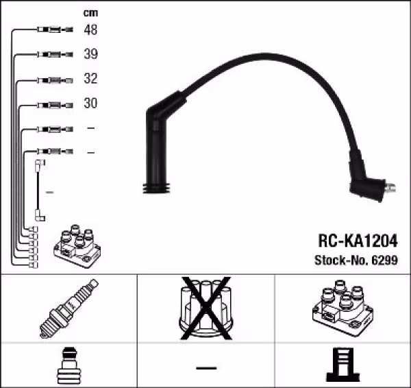 NGK Kit cavi accensione