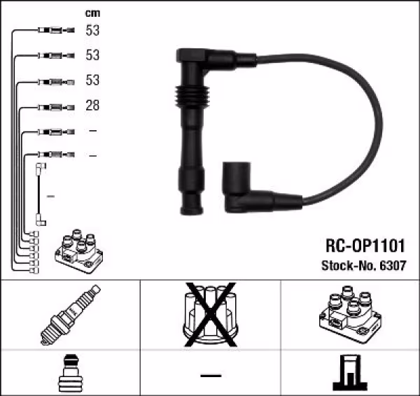 NGK Kit cavi accensione