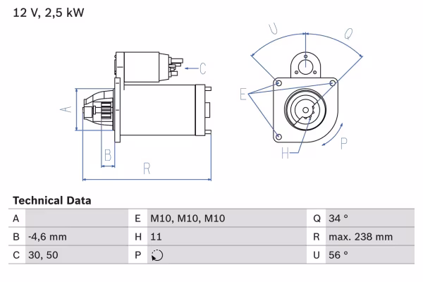 BOSCH Motorino d\'avviamento