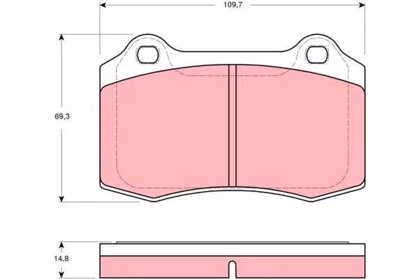 TRW Kit pastiglie freno, Freno a disco