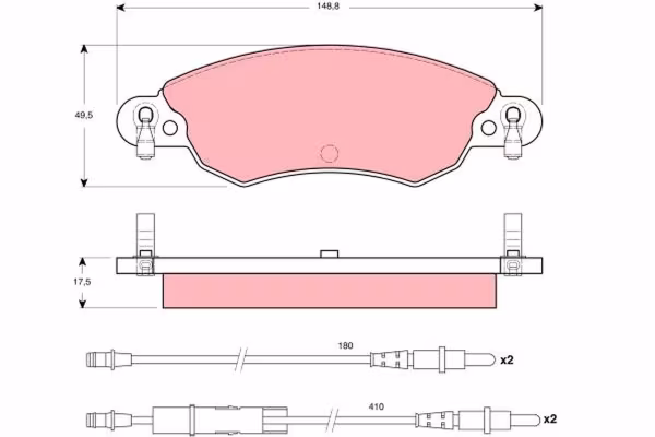 Kit pastiglie freno, Freno a disco