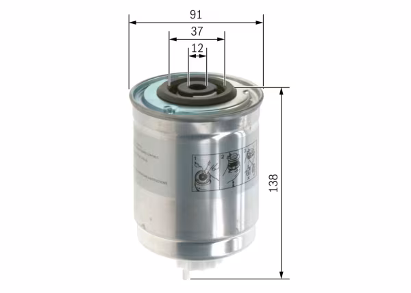 BOSCH Filtro carburante